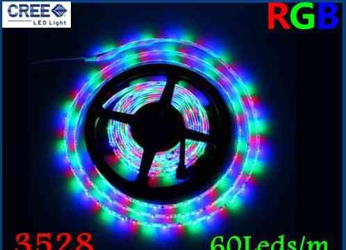 В наличии цветные led ленты RGB 12V