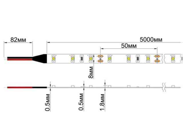 Светодиодная лента IP22 3528/60 LED