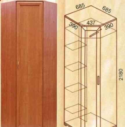 Шкаф угловой равносторонний