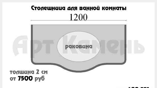 Столешницы из натурального камня от производителя