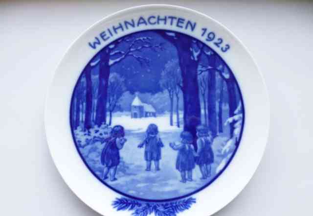 Тарелка Рождество Rosenthal Weihnachten 1923