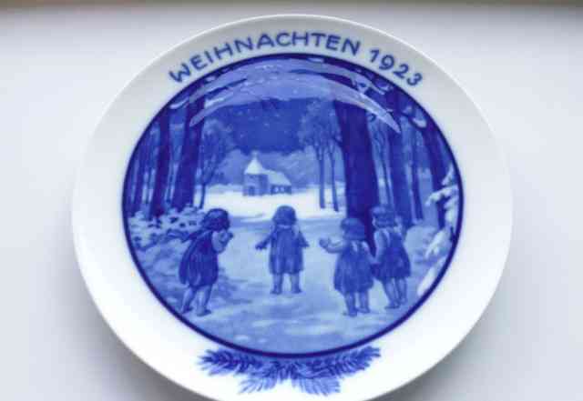 Тарелка Рождество Rosenthal Weihnachten 1923