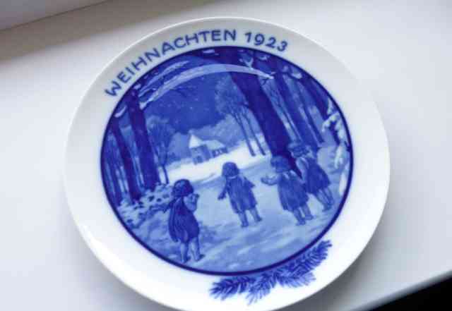 Тарелка Рождество Rosenthal Weihnachten 1923