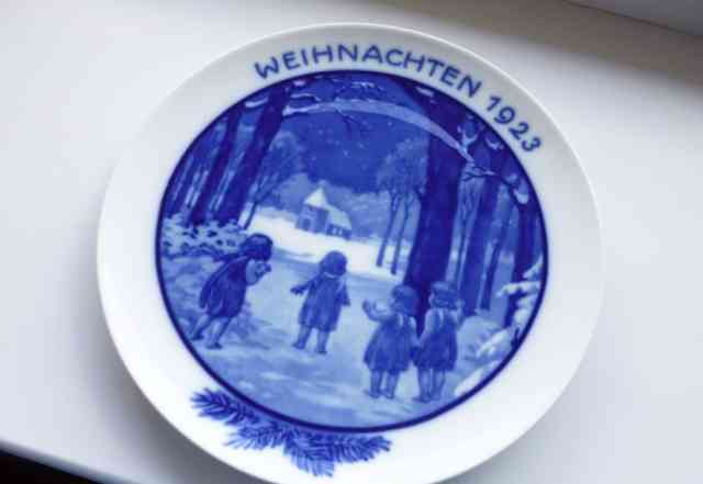 Тарелка Рождество Rosenthal Weihnachten 1923