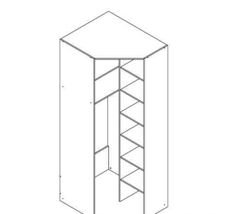 угловой шкаф 920 х 2000 х 920