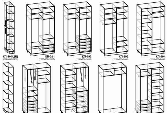 Шкаф-купе, шкаф на балкон, шкаф-кровать, кухни