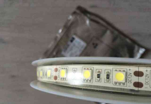 Светодиодная лента SMD 5050, 300 Led, IP68, 930lm